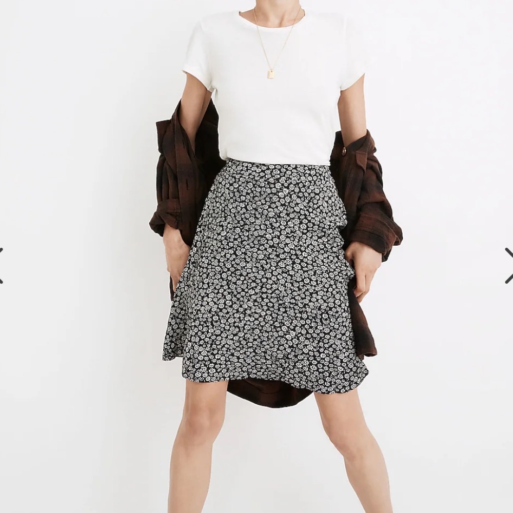 Madewell A-Line Mini Skirt in Parisian Ditsy